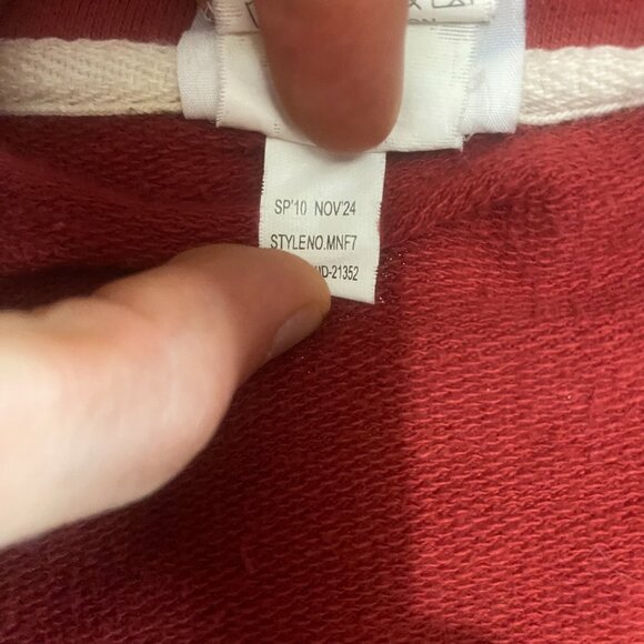 Majestic Baseball Boston Red Sox Striped Sweater Red Full Zip Up 2XL 100% Cotton - Picture 8 of 12